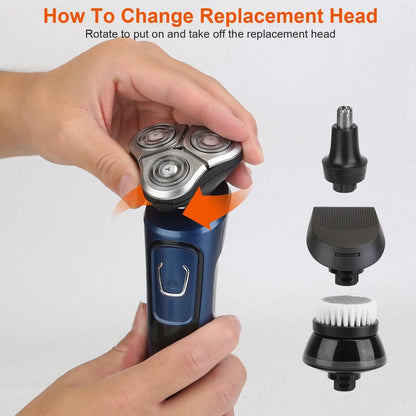 4-In-1 Electric Razor Shaver Rechargeable Cordless DailySale