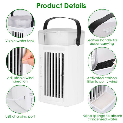 4-in-1 Evaporative Air Cooler Water Mist Cooling Fan DailySale