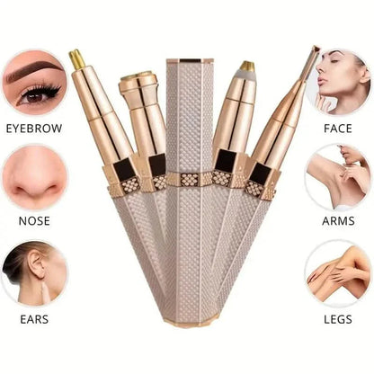 4-in-1 Facial Electric Hair Removal Painless Shaver Rechargeable Full Body Epilator DailySale