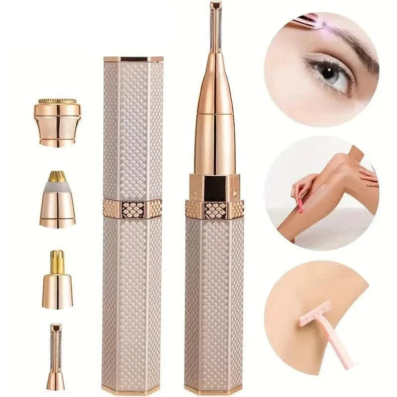 4-in-1 Facial Electric Hair Removal Painless Shaver Rechargeable Full Body Epilator DailySale