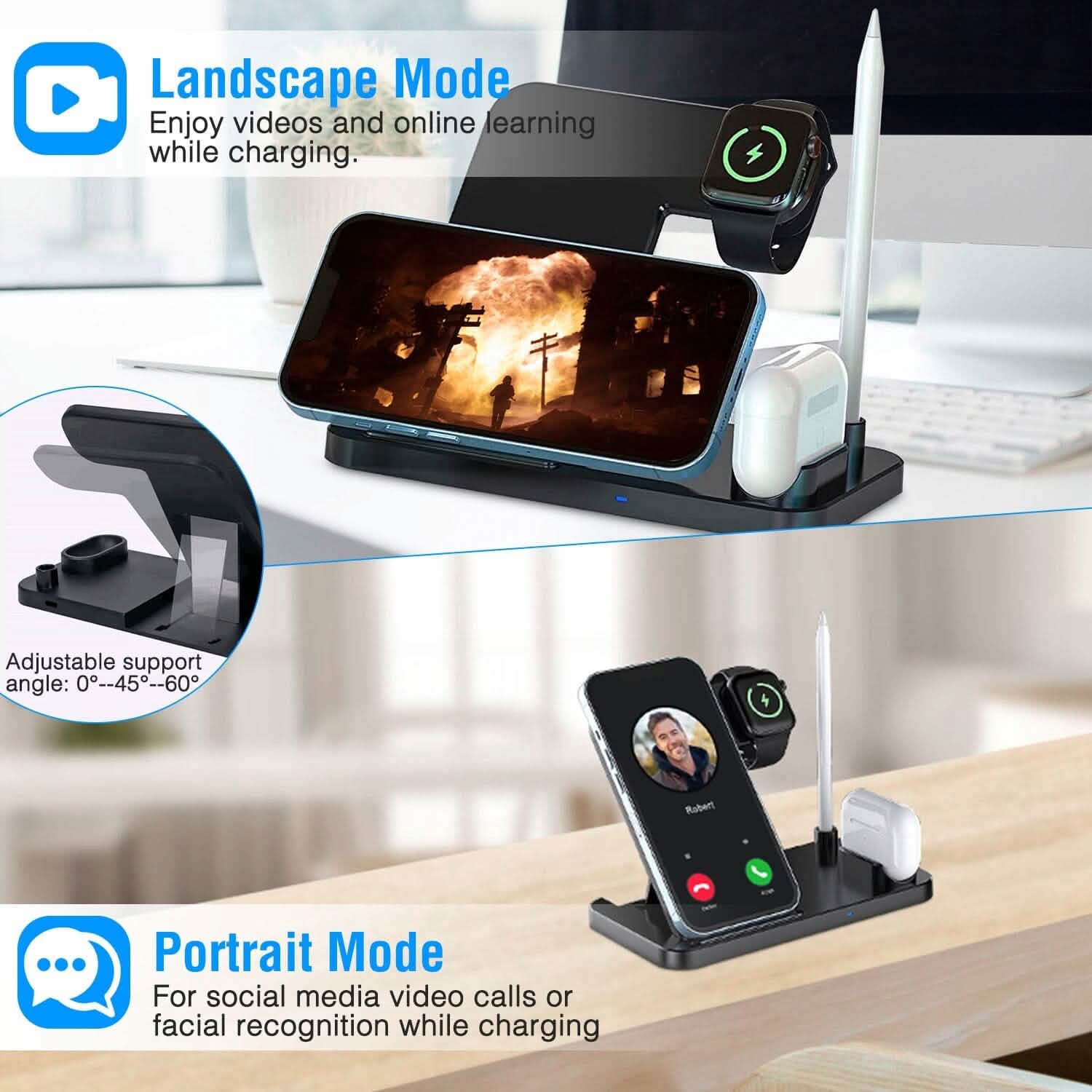 4-in-1 Foldable Wireless Charger DailySale