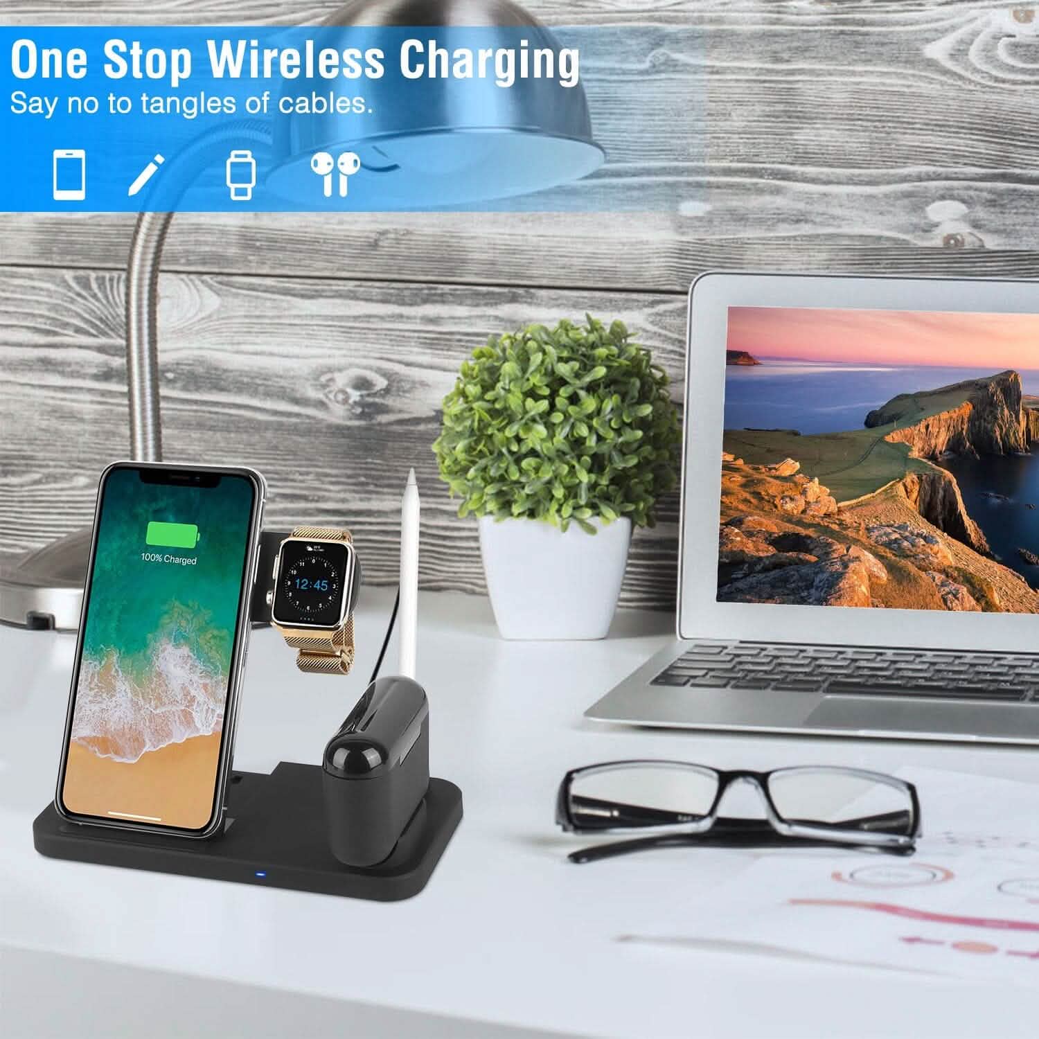 4-in-1 Foldable Wireless Charger DailySale