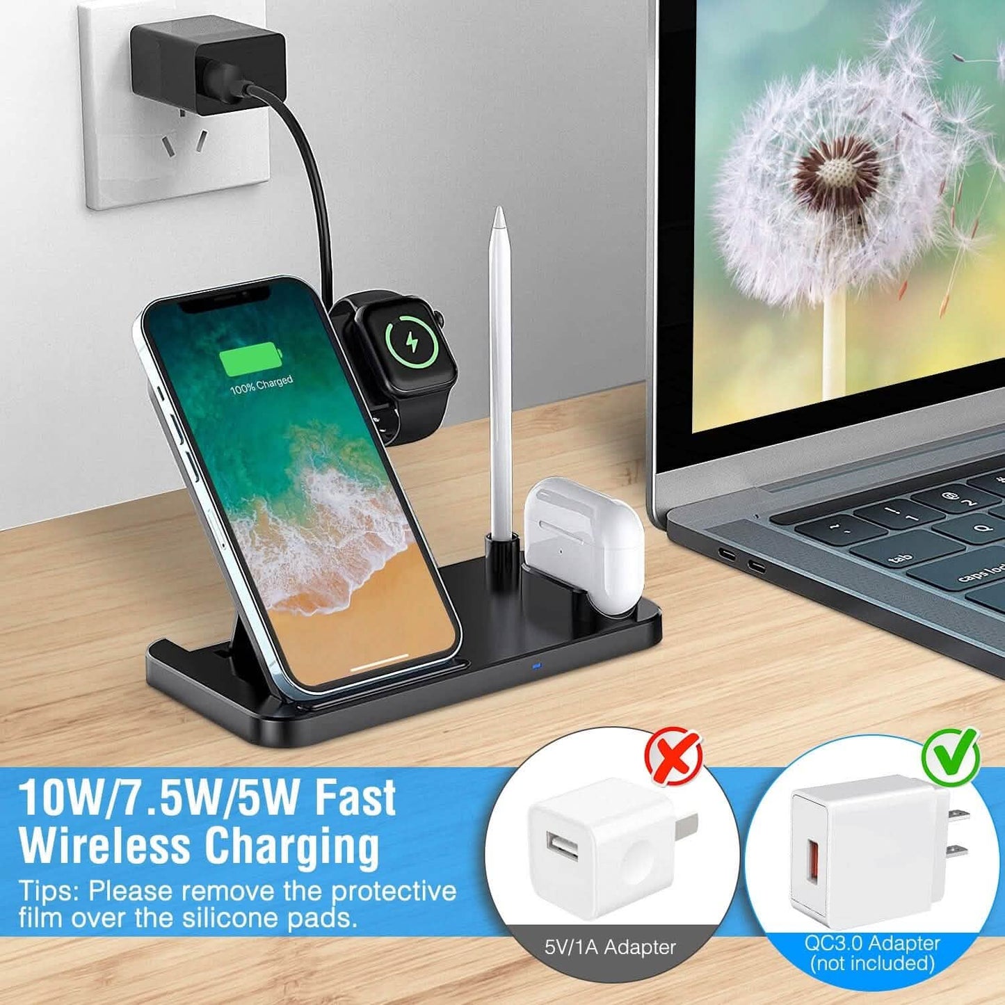 4-in-1 Foldable Wireless Charger DailySale