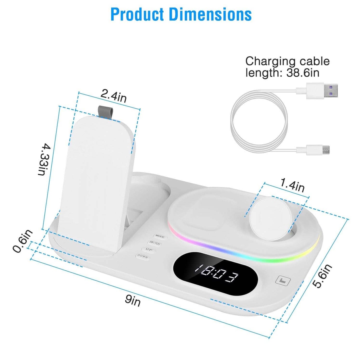4-in-1 Foldable Wireless Charging Station Stand Dock DailySale