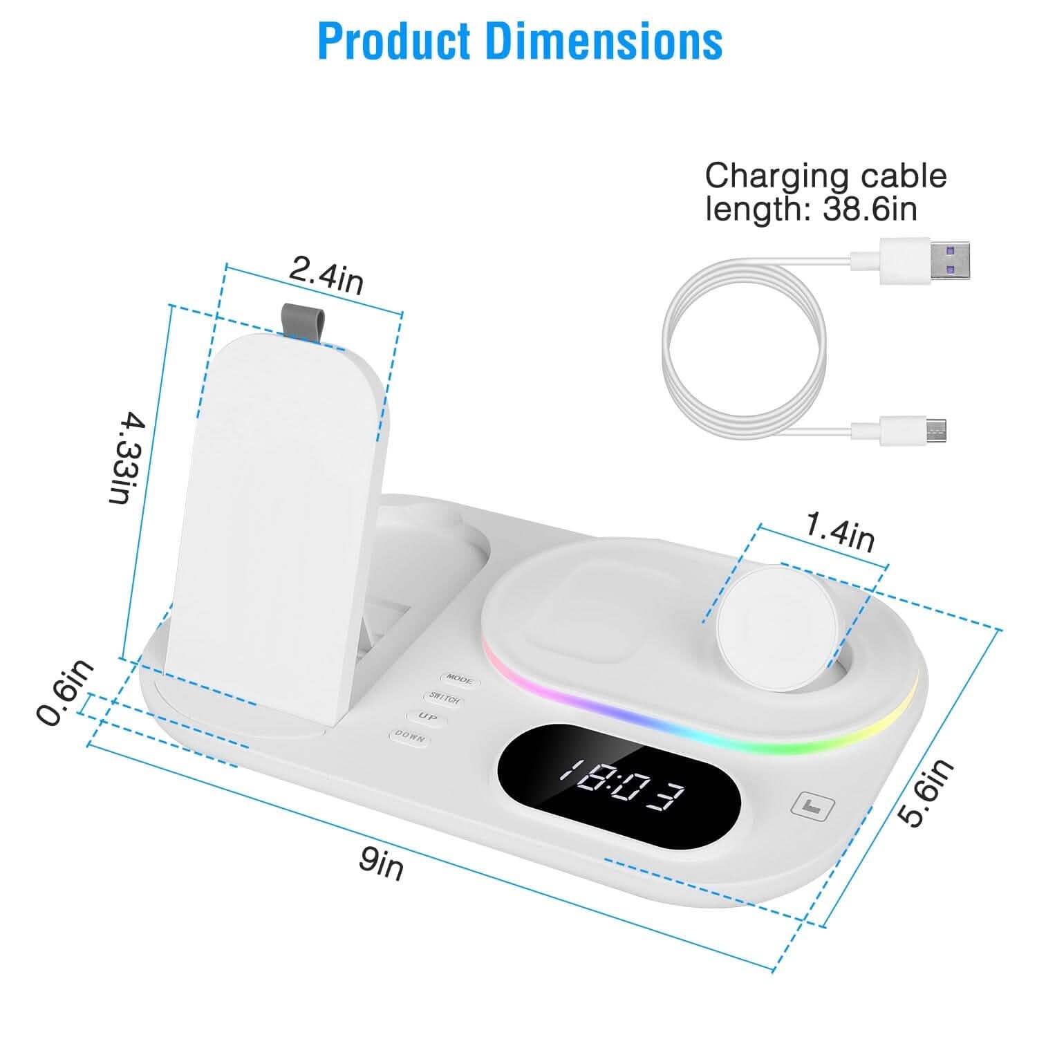 4-in-1 Foldable Wireless Charging Station Stand Dock DailySale
