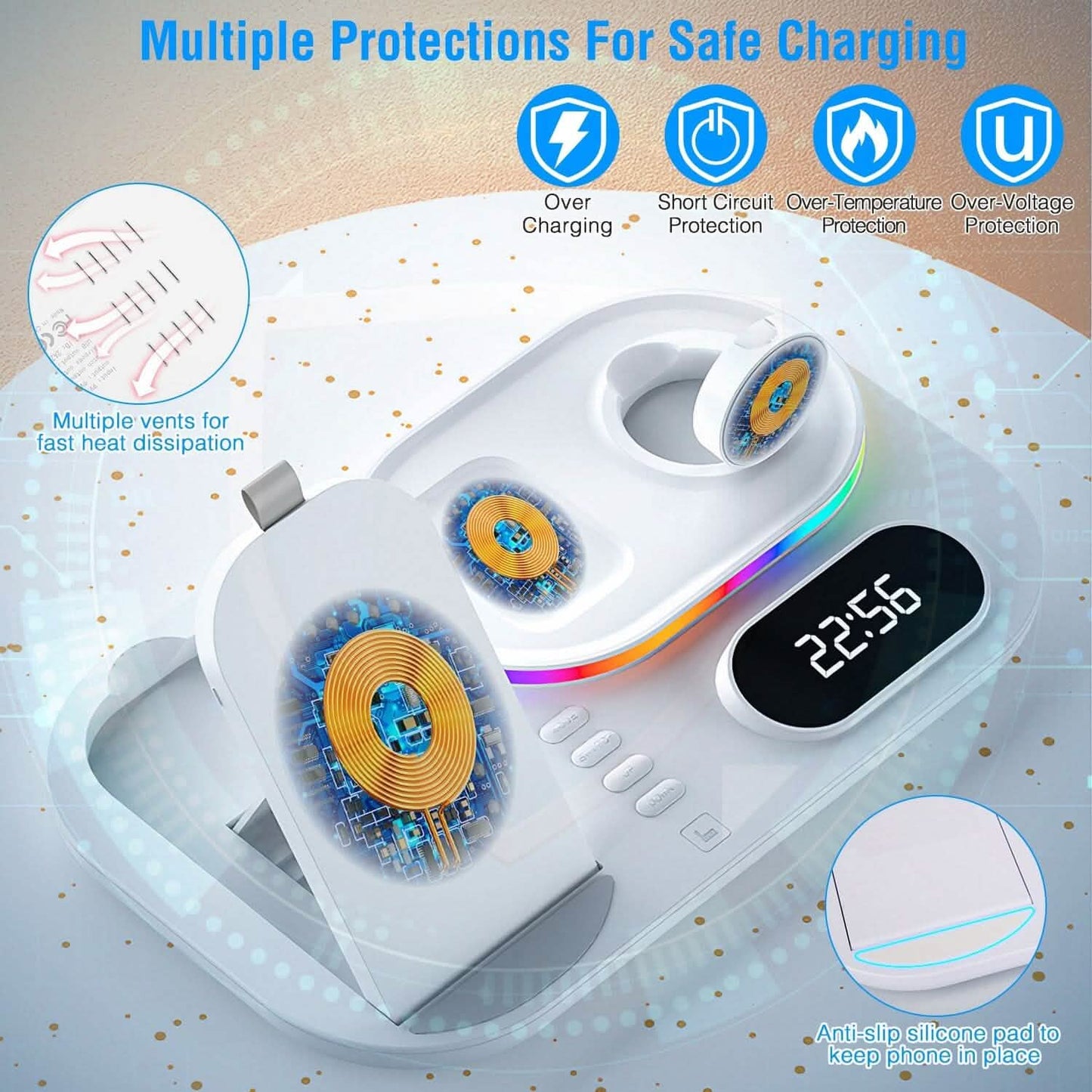 4-in-1 Foldable Wireless Charging Station Stand Dock DailySale