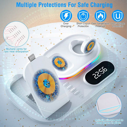 4-in-1 Foldable Wireless Charging Station Stand Dock DailySale