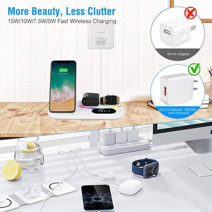 4-in-1 Foldable Wireless Charging Station Stand Dock DailySale