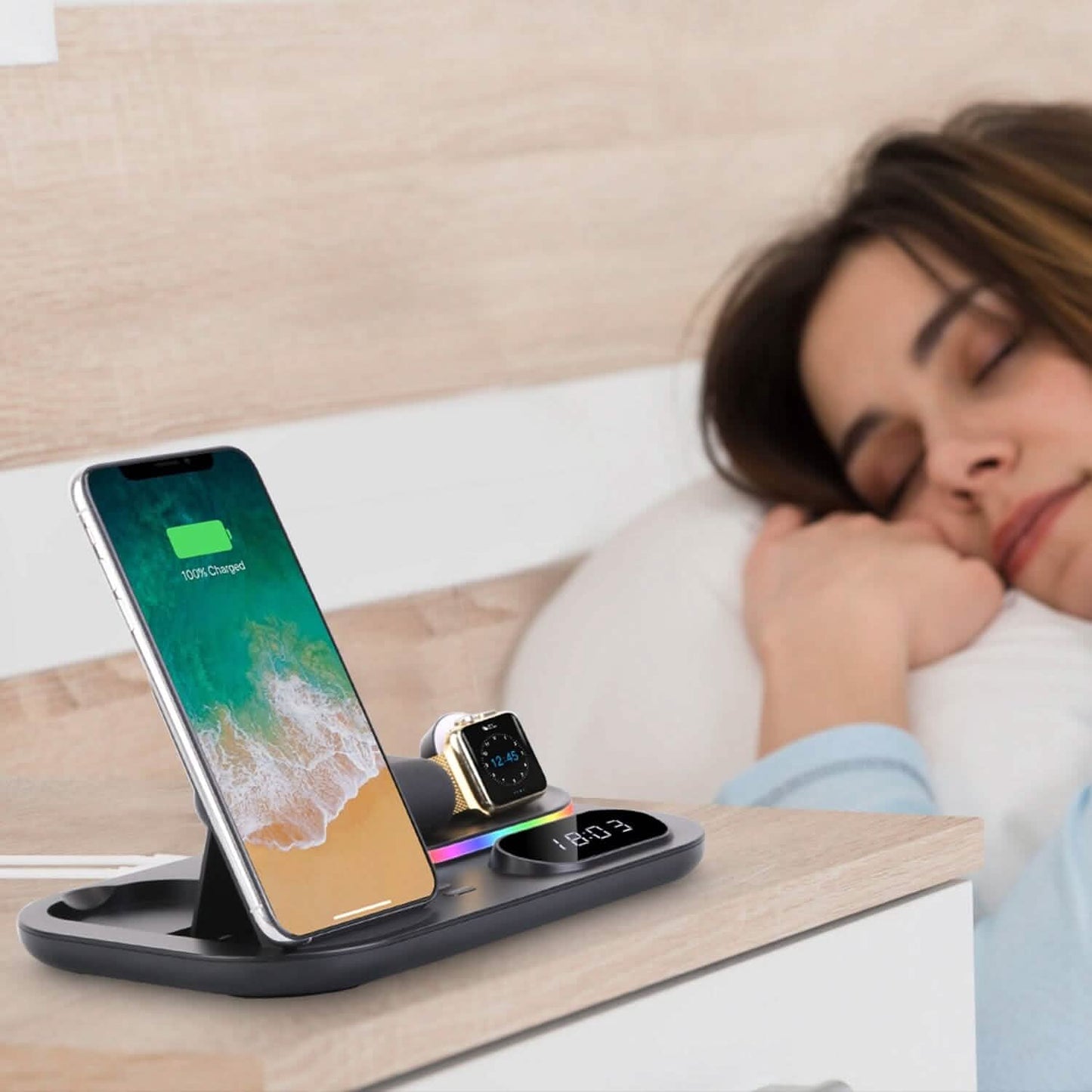 4-in-1 Foldable Wireless Charging Station Stand Dock DailySale