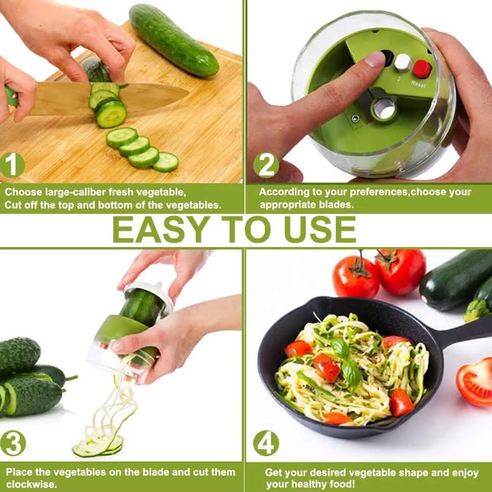 4-in-1 Fruit Vegetable Slicer Adjustable Spiral Grater DailySale