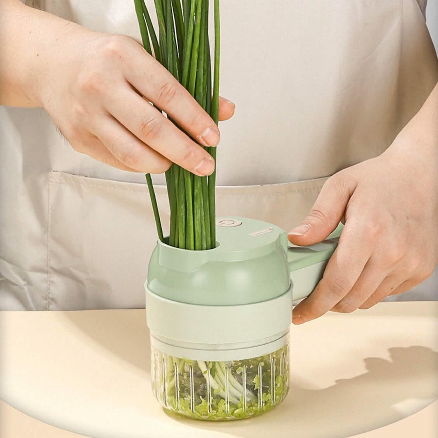 4-in-1 Handheld Electric Vegetable Chopper, Grinder, Slicer and Dicer DailySale