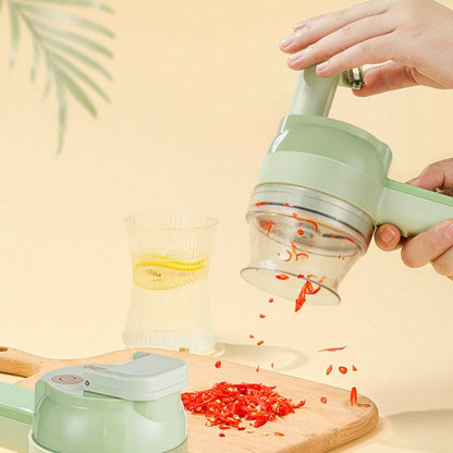 4-in-1 Handheld Electric Vegetable Chopper, Grinder, Slicer and Dicer DailySale