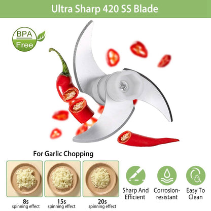 4-in-1 Handheld Electric Vegetable Chopper, Grinder, Slicer and Dicer DailySale