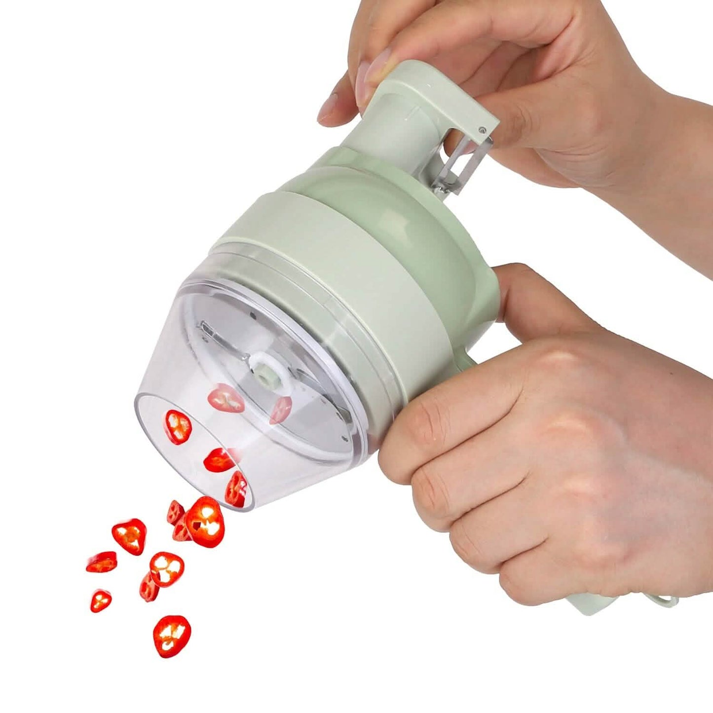 4-in-1 Handheld Electric Vegetable Chopper, Grinder, Slicer and Dicer DailySale