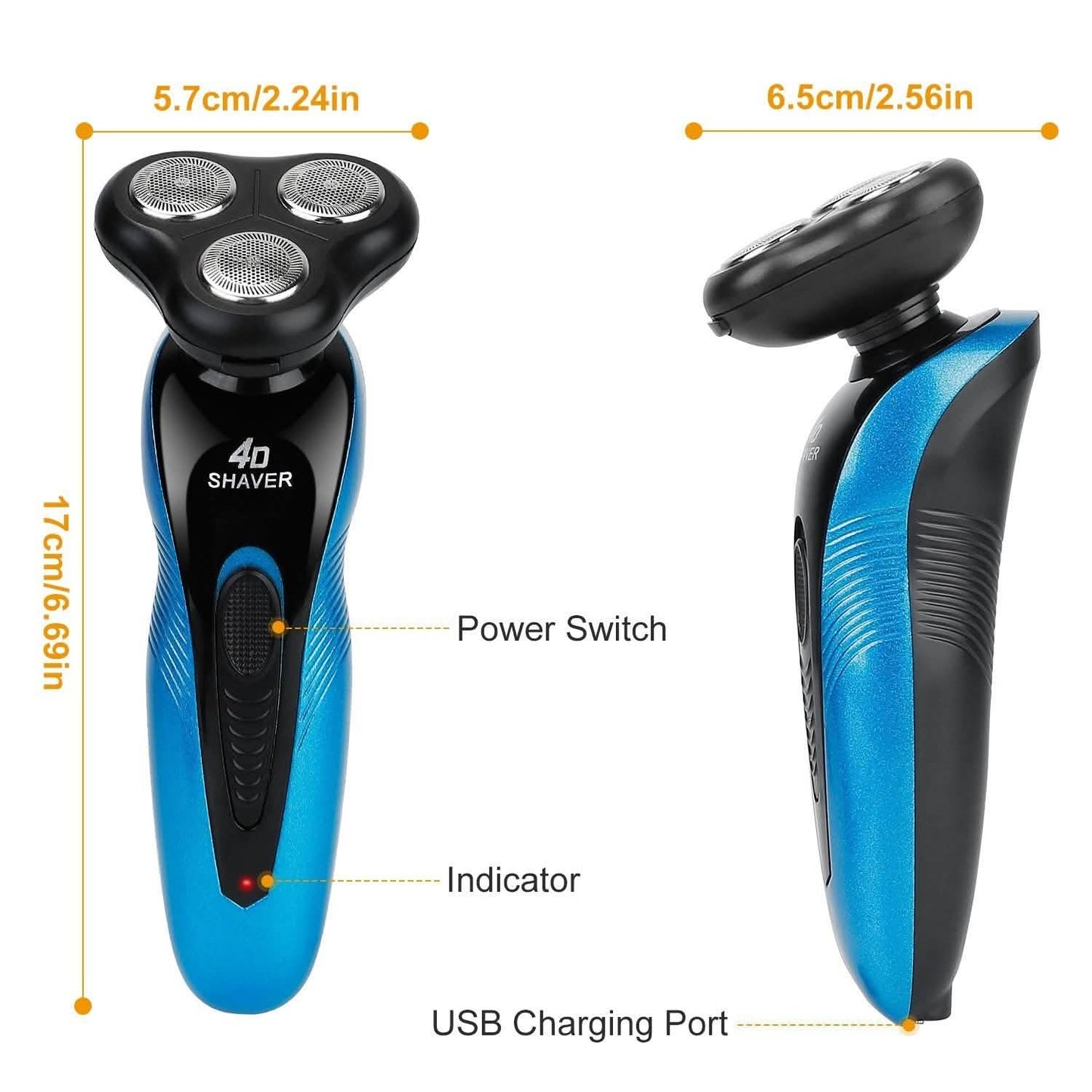 4-in-1 IPX7 Waterproof Beard Trimmer Cordless Razor for Men DailySale