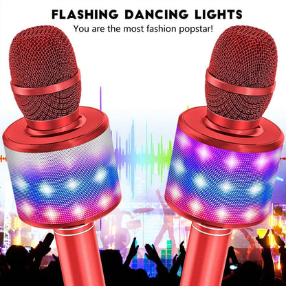 4-in-1 Karaoke Machine Microphone with LED Lights DailySale