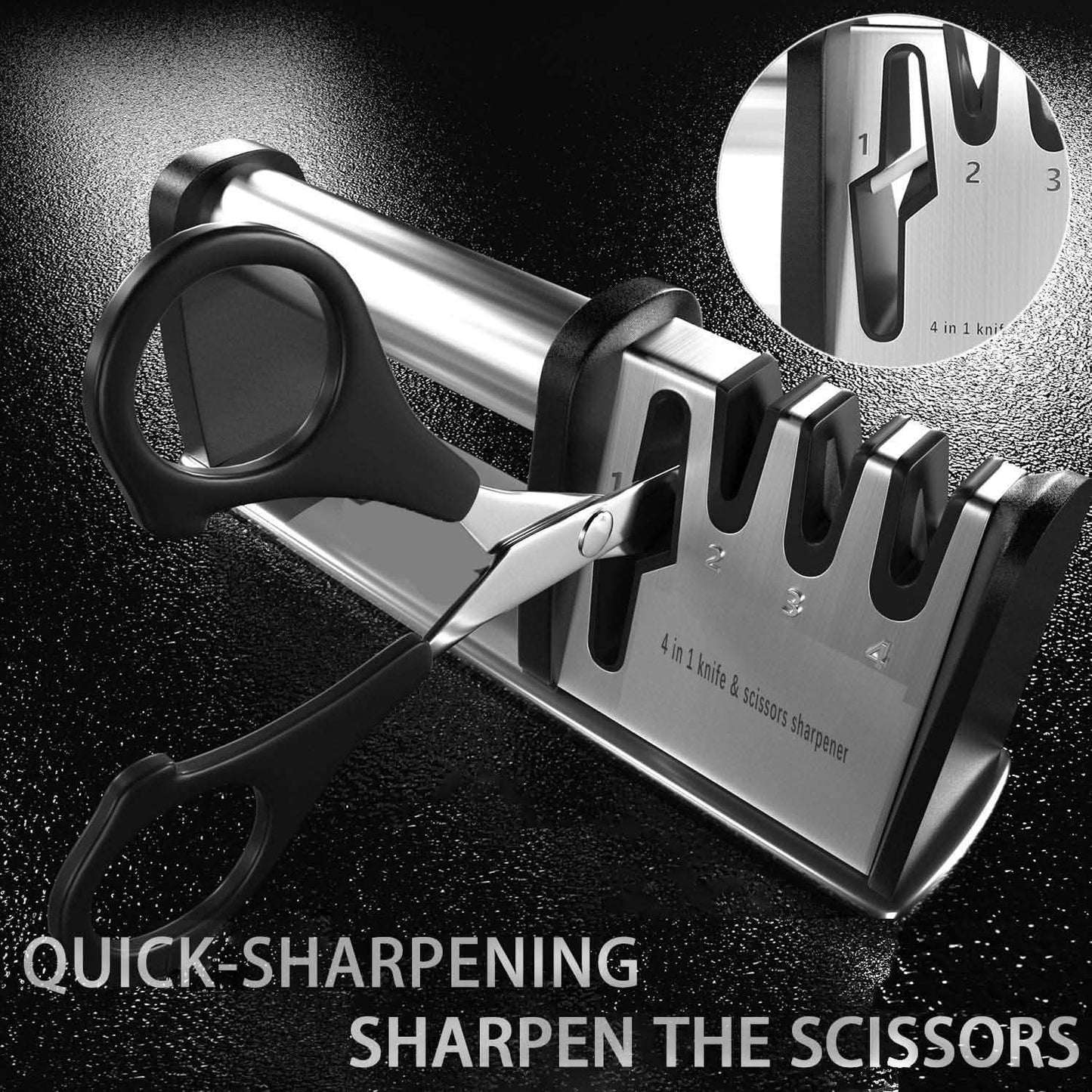 4-in-1 Kitchen Blade and Scissor Sharpening Tool DailySale