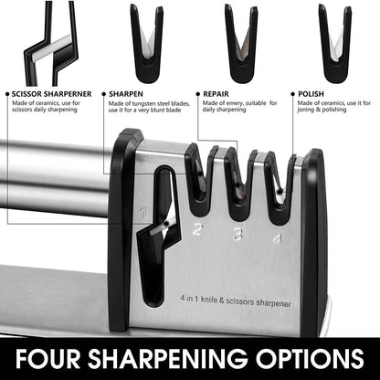 4-in-1 Kitchen Blade and Scissor Sharpening Tool DailySale