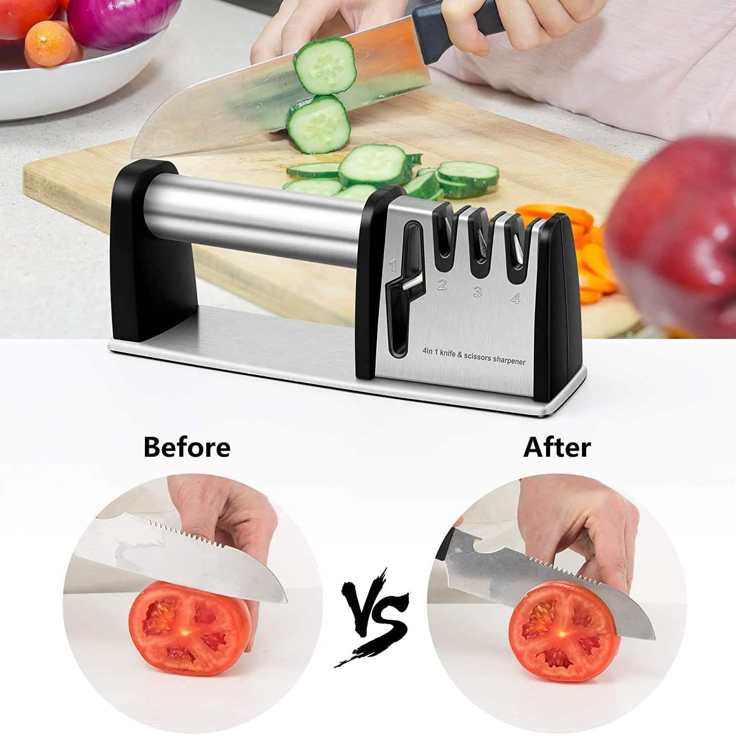 4-in-1 Kitchen Blade and Scissor Sharpening Tool DailySale