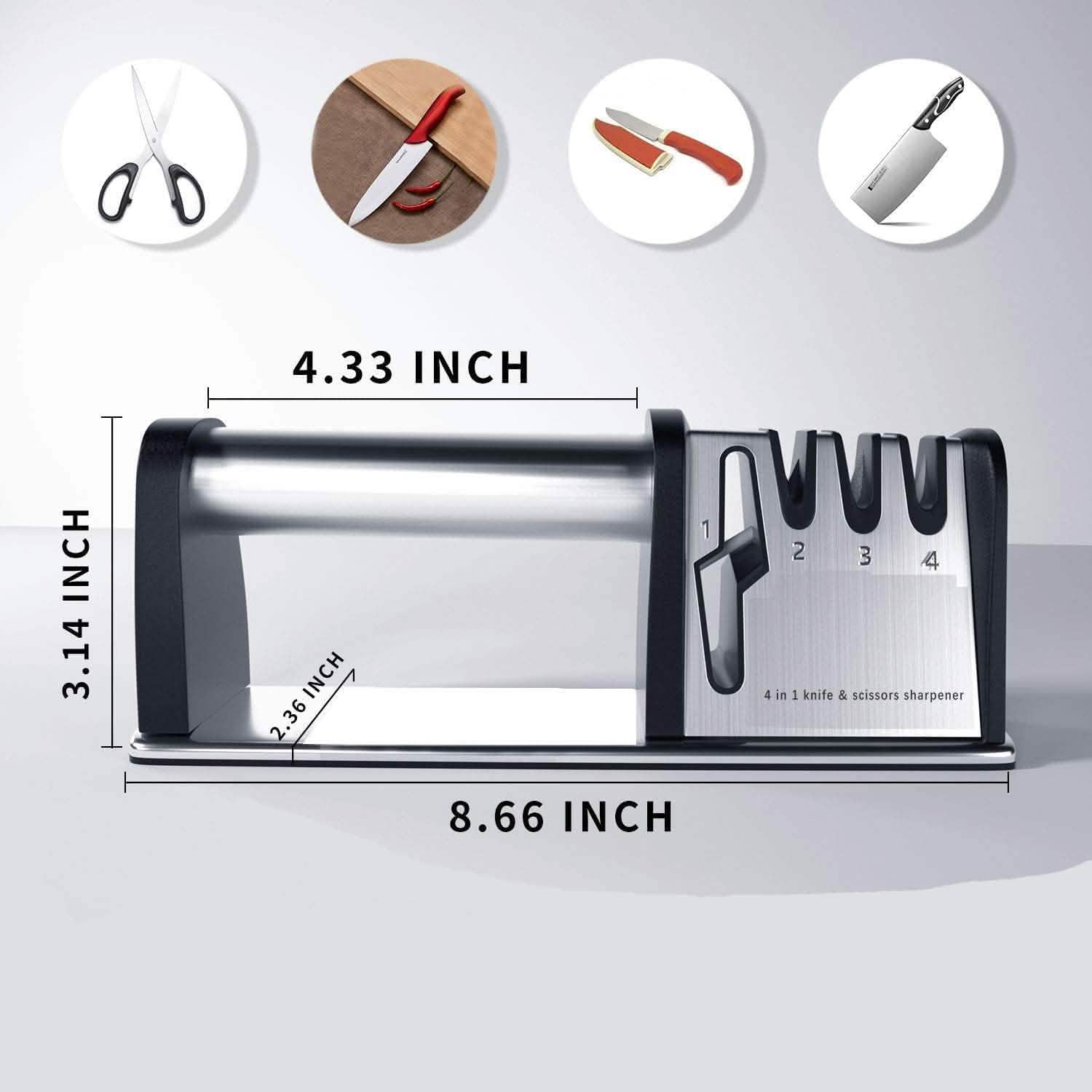 4-in-1 Kitchen Blade and Scissor Sharpening Tool DailySale