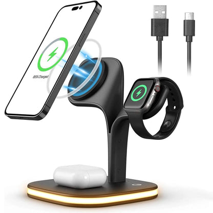 4-in-1 Magnetic Wireless Charging Station Dock DailySale