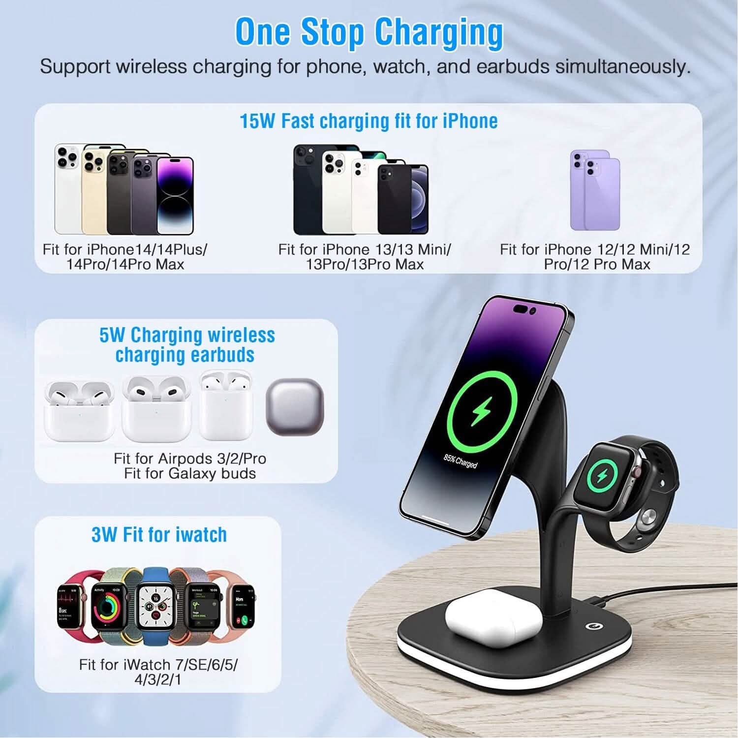 4-in-1 Magnetic Wireless Charging Station Dock DailySale