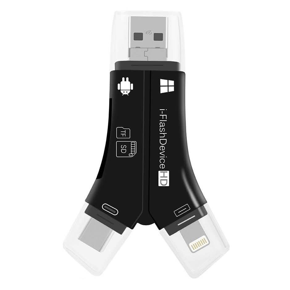 4-in-1 Media Transfer Card Reader with Memory Card DailySale