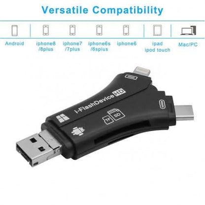 4-in-1 Media Transfer with Memory Card DailySale