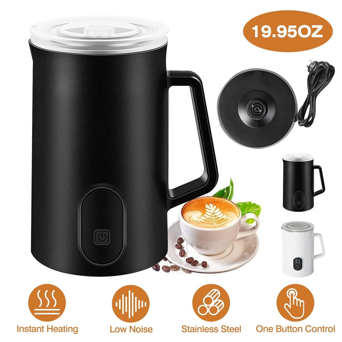 4-in-1 Multifunctional Milk Frother Steamer DailySale