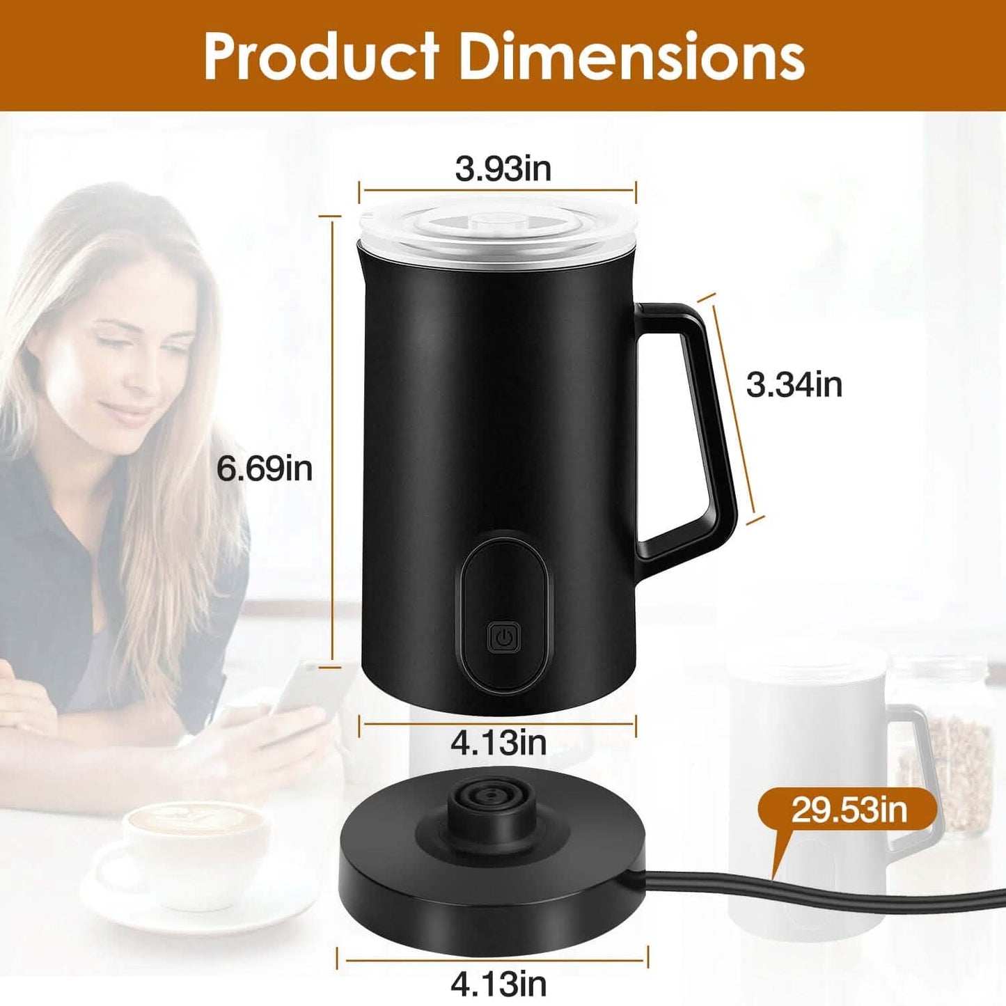4-in-1 Multifunctional Milk Frother Steamer DailySale