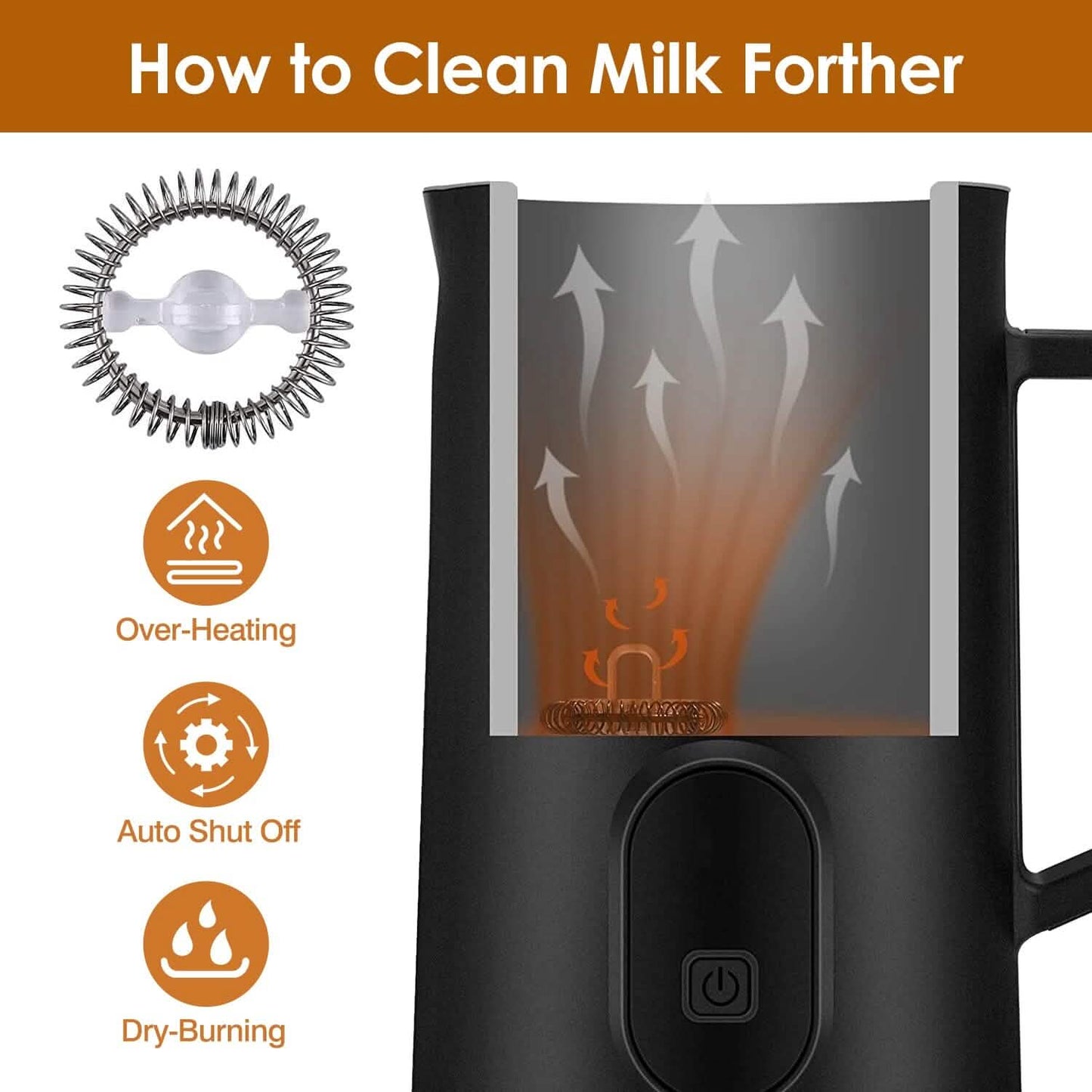 4-in-1 Multifunctional Milk Frother Steamer DailySale