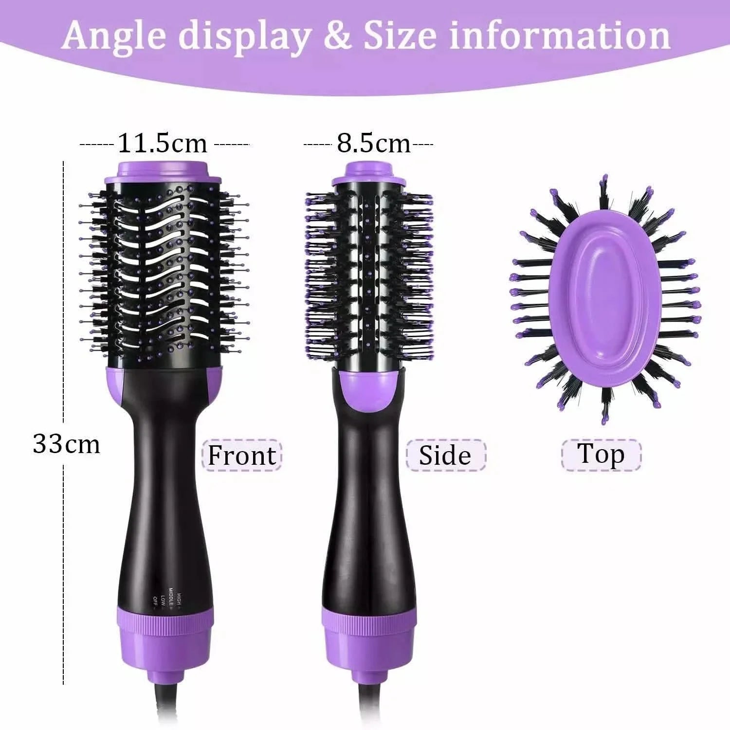 4-in-1 Negative Ion Hot Hair Dryer Brush, ASOGO One Step Hair Dryer & Volumizer DailySale