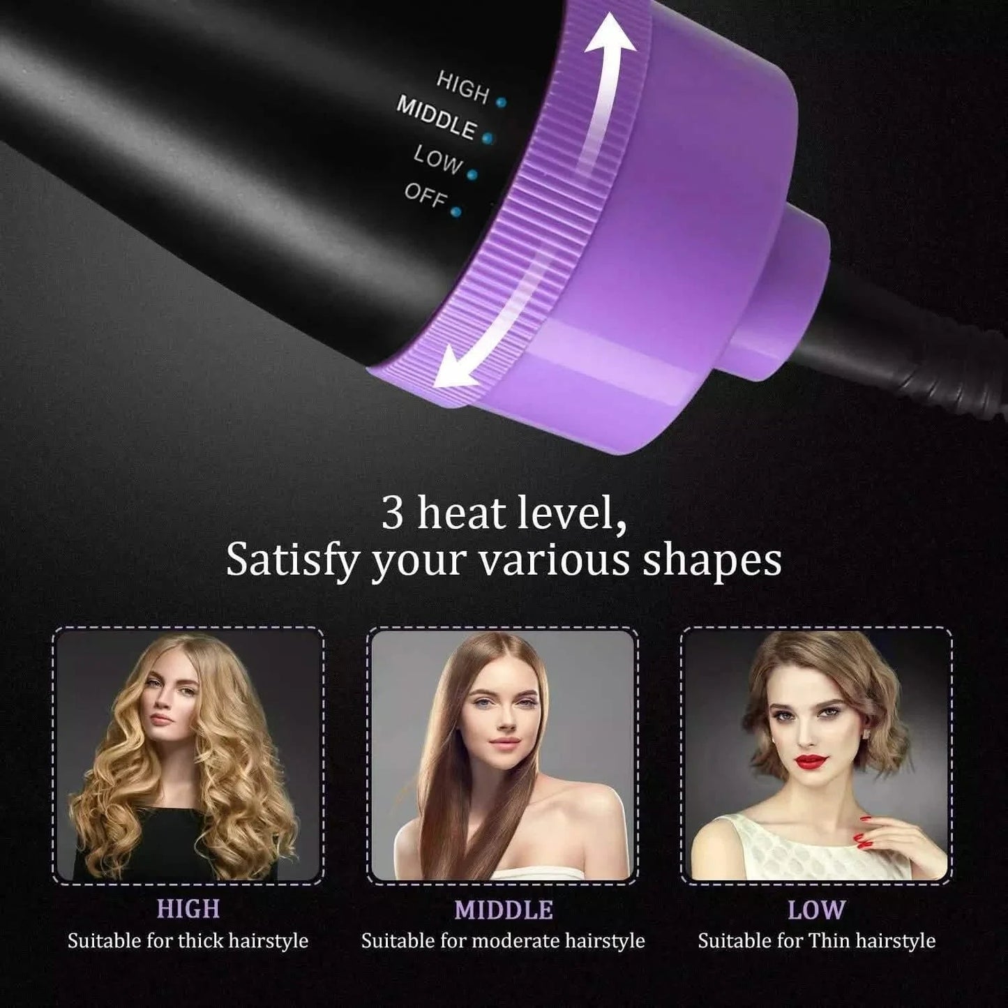 4-in-1 Negative Ion Hot Hair Dryer Brush, ASOGO One Step Hair Dryer & Volumizer DailySale