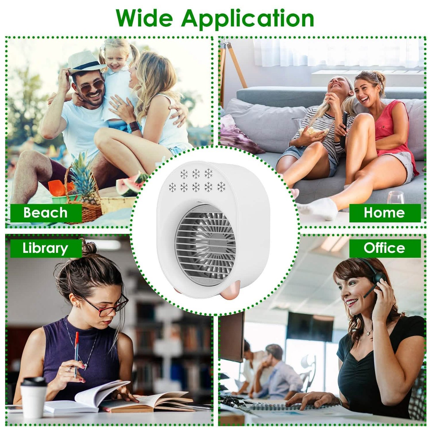 4-in-1 Portable Mini Desktop Water Mist Cooling Air Conditioner DailySale