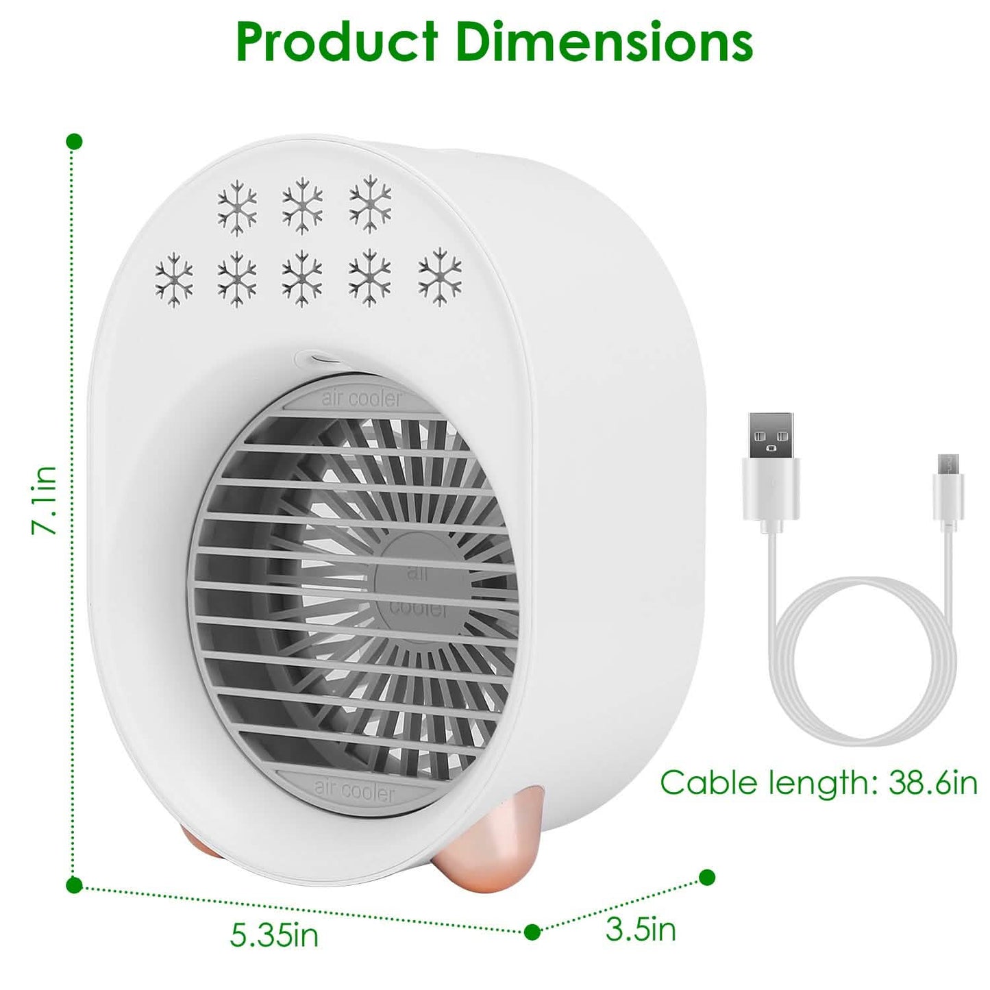 4-in-1 Portable Mini Desktop Water Mist Cooling Air Conditioner DailySale