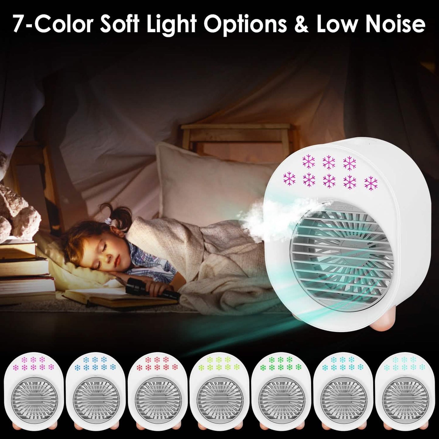 4-in-1 Portable Mini Desktop Water Mist Cooling Air Conditioner DailySale