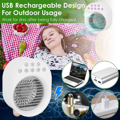 4-in-1 Portable Mini Desktop Water Mist Cooling Air Conditioner DailySale