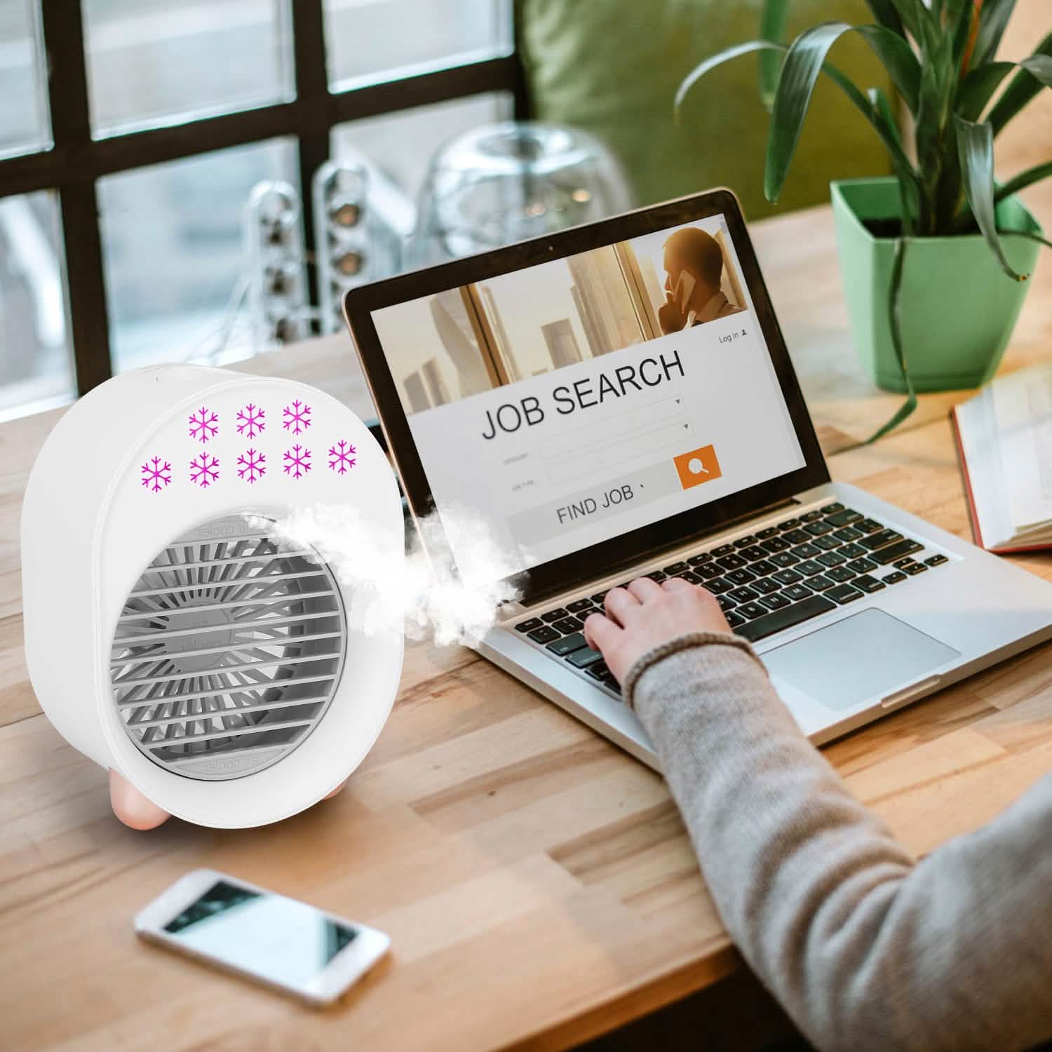 4-in-1 Portable Mini Desktop Water Mist Cooling Air Conditioner DailySale