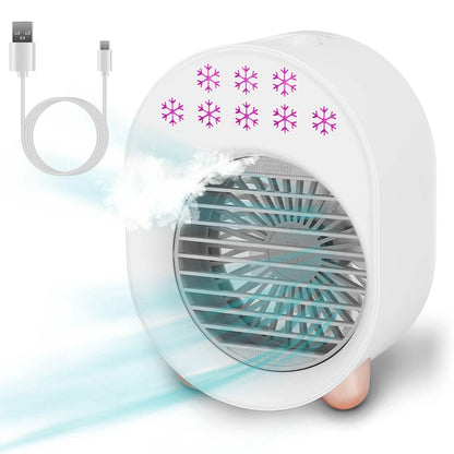 4-in-1 Portable Mini Desktop Water Mist Cooling Air Conditioner DailySale