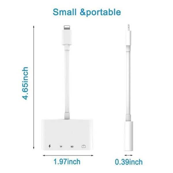 4-in-1 SD/TF Card Reader USB 2.0 Female OTG Adapter Cable DailySale