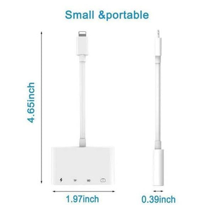 4-in-1 SD/TF Card Reader USB 2.0 Female OTG Adapter Cable DailySale