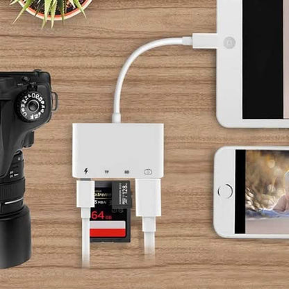 4-in-1 SD/TF Card Reader USB 2.0 Female OTG Adapter Cable DailySale