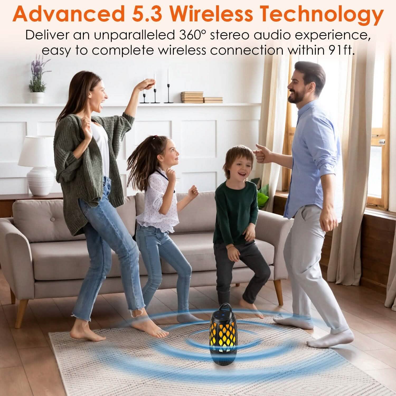 4-in-1 Wireless 5.3 IPX5 Waterproof Outdoor Speaker DailySale