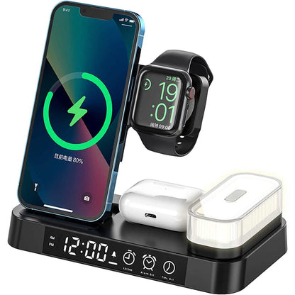 4-in-1 Wireless Charging Station with LED Night Light DailySale