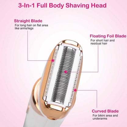 4-in-1 Women Electric Hair Shaver USB Rechargeable DailySale