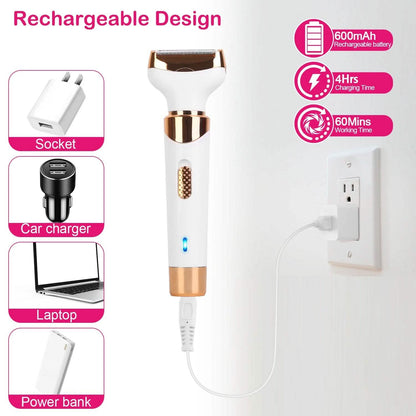 4-in-1 Women Electric Hair Shaver USB Rechargeable DailySale