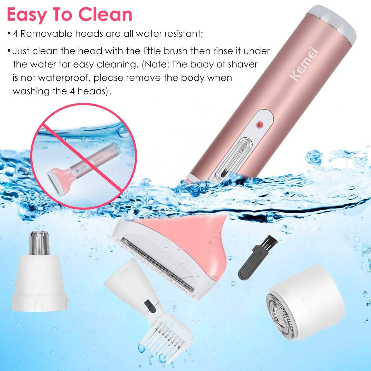 4-in-1 Women Electric Shaver DailySale