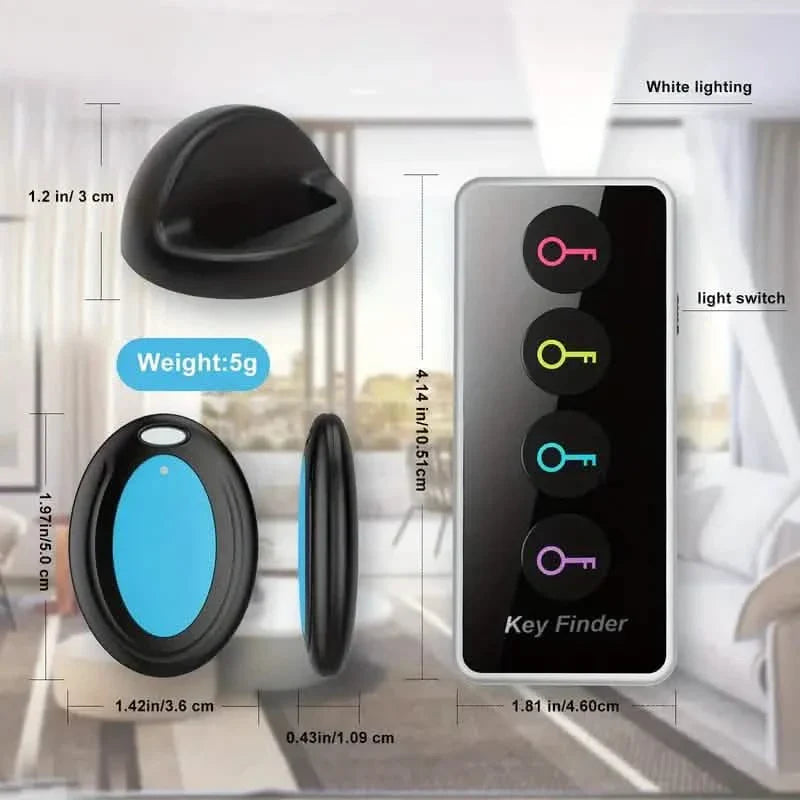 4-Key Finder with LED Flashlight: Locate Your Keys, Wallet, And Remote Control Effortlessly DailySale