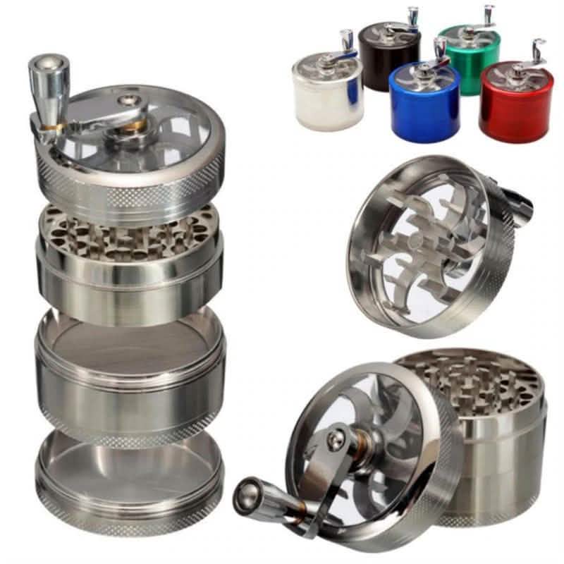 4 Layer Tobacco Grinder Manual Metal Crusher DailySale