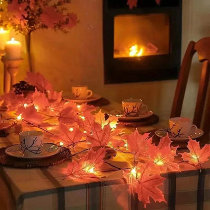 4-Pack: 2M 20LED Fall Garland Fall Decorations LED DailySale